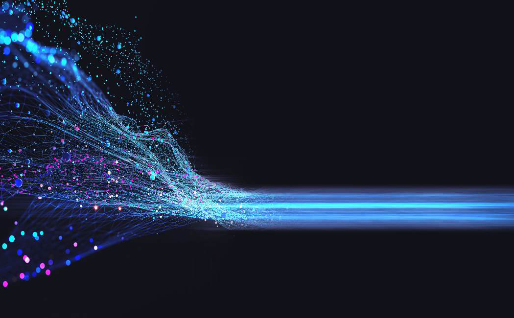 Abstract data stream, representing the Digital-enabled Processes, Assure Risk Management | DXC Technology Capabilities